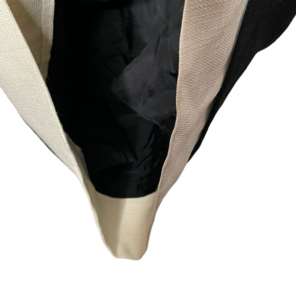 David Meister Womens Sleeveless Dress‎ Size 2 Black Cream Lined USA Made - Picture 6 of 7